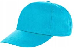 Czapka z daszkiem bejsbolówka błękitna turkusowa