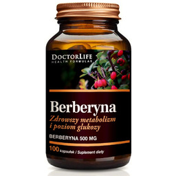 Berberyna 500mg zdrowszy metabolizm i poziom glukozy suplement