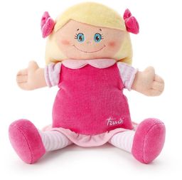 Pluszowa lalka w różowej sukience, blondynka, przytulanka, 64420-Trudi,