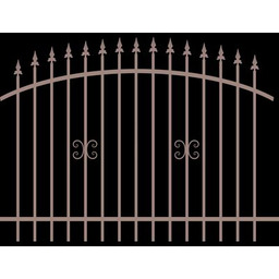 Przęsło Damian 200 x 100-120 cm czarny