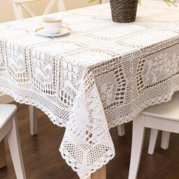 Markizeta Obrus ażurowy 130x180 001 biały Iness
