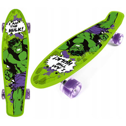 Deskorolka Deska Fiszka Mocna 55cm Zielona Hulk Av