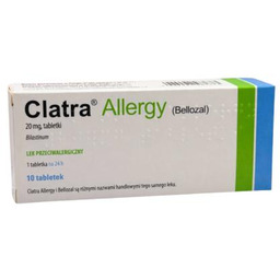 Clatra Allergy 20 mg, 10 tabl. - lek