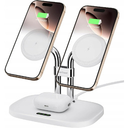 Podwójna magnetyczna ładowarka bezprzewodowa SwanScout do iPhone Duo/18/17/16/15