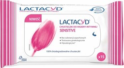 Lactacyd Sensitive Chusteczki do higieny intymnej 1op.-15szt