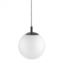 Lampa wisząca mleczna kula ALUR M 11140120 tytan