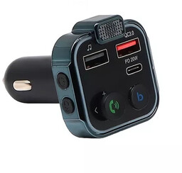 Ecobox FM Transmiter Bluetooth 2xUSB + Typ-C 2.4A