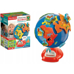 Interaktywny Mówiący Globus Zwierzęta Kontynenty Clementoni 50757