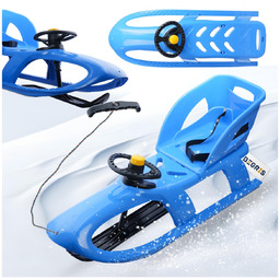 NARTOSANKI SANKI Z KIEROWNICOM I OPARCIEM SANKI PLASTIKOWE