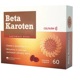 Colfarm Beta Karoten Plus, 60 kaps.