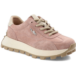 Filippo Sneakersy damskie, cholewka skóra naturalna zamszowa sznurowanie