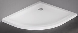 New Trendy Mild Satin Brodzik akrylowy asymetryczny 80x90x4,5