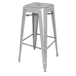 Bolero Stołek wysoki ze stali galwanizowanej (h)770 mm