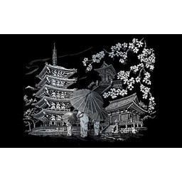 Royal & Langnickel Obrazek do Zdrapywania Świątynia Kyoto,