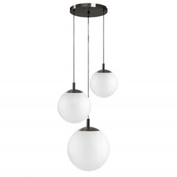 Lampa wisząca mleczne kule ALUR 2 11144320 tytan
