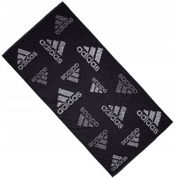 Ręcznik adidas MH Towel HS2056 czarny 70cm x