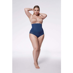 Figi wyszczuplające 141 (wysoka talia) Granatowe