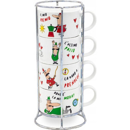 Bialetti Bialetti Italia Zestaw 4 filiżanek do cappuccino