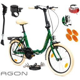 Rower Damski Męski Składany 20'' SHIMANO Nexus Miejski