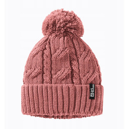 Czapka Jack Wolfskin Pompom Beanie - Mineral Red
