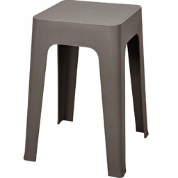 Taboret Kuchenny Lekki Plastikowy Brązowy 33 x 33