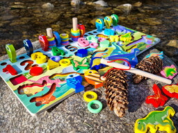 Dinozaury Montessori Liczby Liczydło