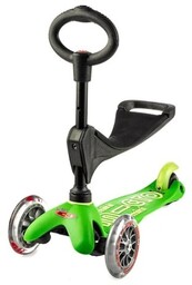 Micro Trójkołowa hulajnoga/jeździk Mini 3w1 Deluxe Green
