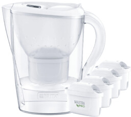 Dzbanek filtrujący BRITA Marella XL Biały + 4
