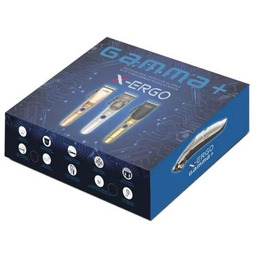 Gamma Piu, maszynka bezprzewodowa X-Ergo, satynowe srebro +