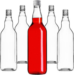 Szklana butelka Monopol 700ml z białą zakrętką 5