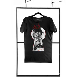 T-shirt men black S regular 100% ORYGINAŁ DYSKRETNA