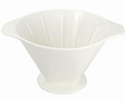 Filtr do kawy porcelanowy lejek do filtrowania biały