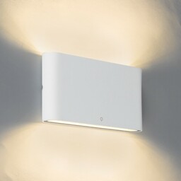 Lampa ścienna biała 17,5 cm z LED IP65