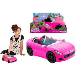 Barbie Kabriolet duże auto różowe samochód dla lalek