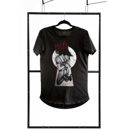 T-shirt men black S fashion 100% ORYGINAŁ DYSKRETNA