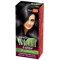 VENITA MultiColor pielęgnacyjna farba do włosów 1.0 Czerń