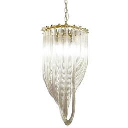 Lampa wisząca MURANO S złota - szkło, metal