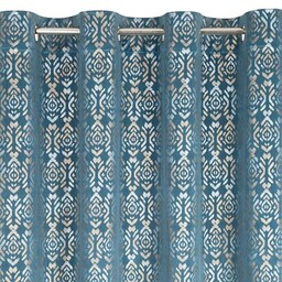 EUROFIRANY Zasłona Laura 140 x 250 cm Niebiesko-złoty