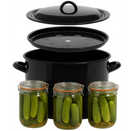 Powidlak emaliowany 15L garnek do pasteryzacji słoików wekowania