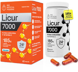Licur 7000 + witamina D, 60 kapsułek