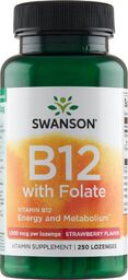 Swanson B-12 with Folate, witamina B12 i kwas