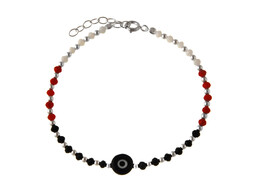 Delikatna srebrna bransoletka kulki kuleczki balls kolorowe koraliki