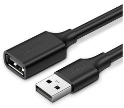 UGREEN US103 10313 0,5m Czarny Kabel USB