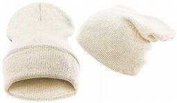 Czapka smerfetka beanie akryl krasnal dwuwarstwowa