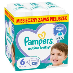 PAMPERS Pieluchy Active Baby 6 Extra Large (128