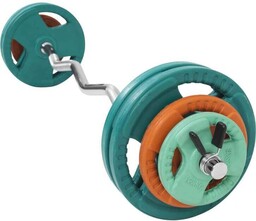 35 kg sztanga łamana Gorilla Sports obciążenia gumowane