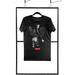 T-shirt men black S regular 100% ORYGINAŁ DYSKRETNA