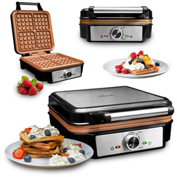 Gofrownica Eldom Solidna 4 Duże Gofry Moc 2000W