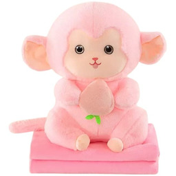 Urocza Małpka z Kocykiem  Prezent dla Malucha