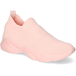 Sneakersy Damskie Wsuwane Lekkie Różowe Sneakersy Damskie NB399_Pink